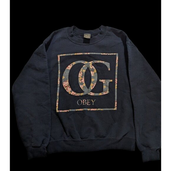 Obey Tops - Obey OG Floral Crewneck Sweater